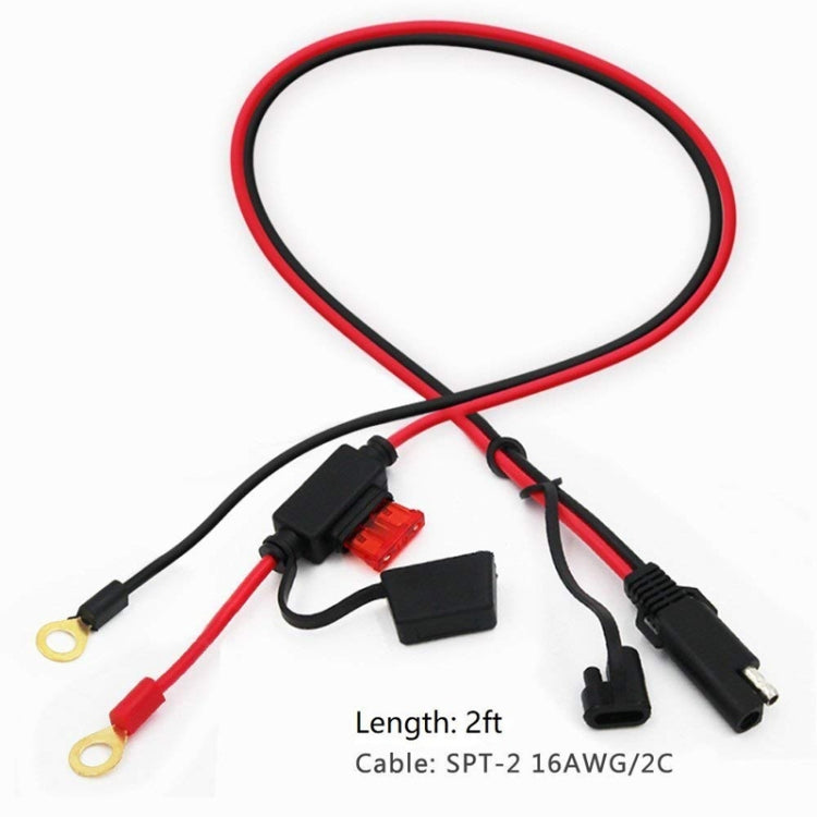 SAE To O-Type Ring Connector Quick Disconnect SAE Car Storage Battery Extension Cable - DIY Cables by PMC TechLife | Online Shopping South Africa | PMC TechLife | Buy Now Pay Later Mobicred