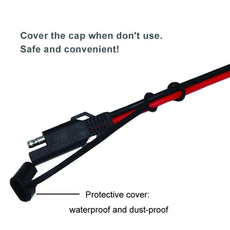 SAE To O-Type Ring Connector Quick Disconnect SAE Car Storage Battery Extension Cable - DIY Cables by PMC TechLife | Online Shopping South Africa | PMC TechLife | Buy Now Pay Later Mobicred