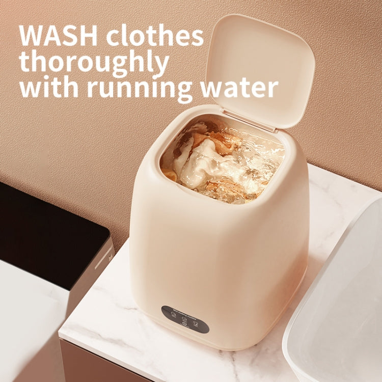 Small Household Portable Underwear Washing Machine, Size: EU Plug(Milk Yellow) - free shipping - PMC TechLife - Order now!