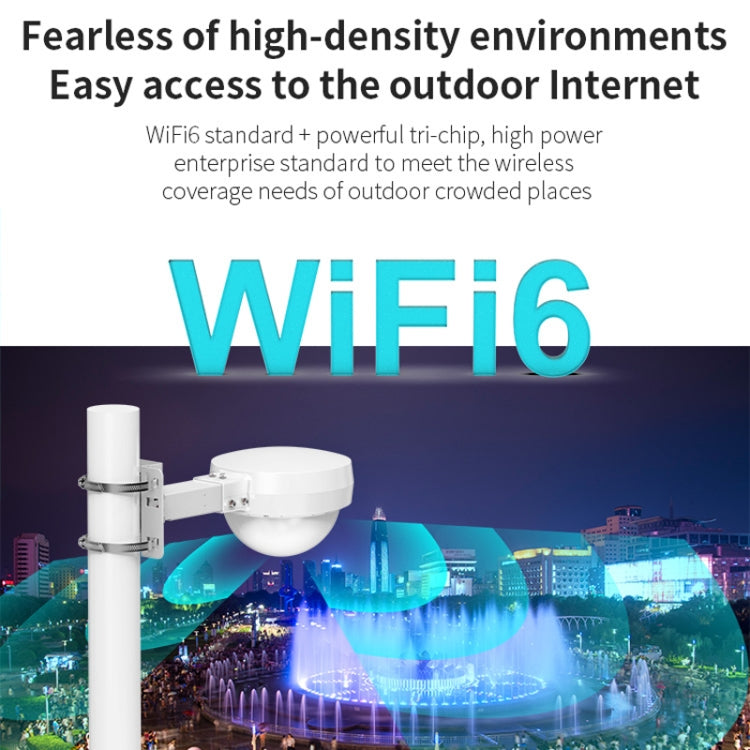 COMFAST WA933 Wi-Fi6  3000Mbps Outdoor Access Point Dual Band Waterproof Wireless Router Support VLAN(US Plug) - free shipping - PMc TechLife - Order now!