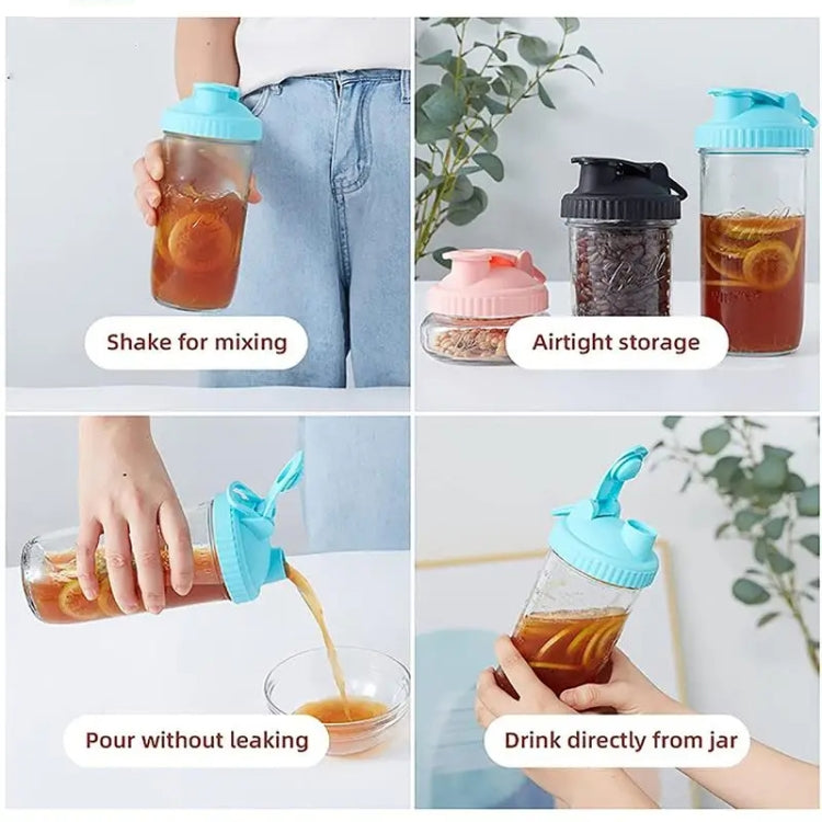 For Mason Jars Wide Mouth Flip Top Lid Airtight Leak Proof Reusable Canning Lids, Size: Diameter 86mm(Random Color) - Preservation Supplies by PMC TechLife | Online Shopping South Africa | PMC TechLife | Buy Now Pay Later Mobicred