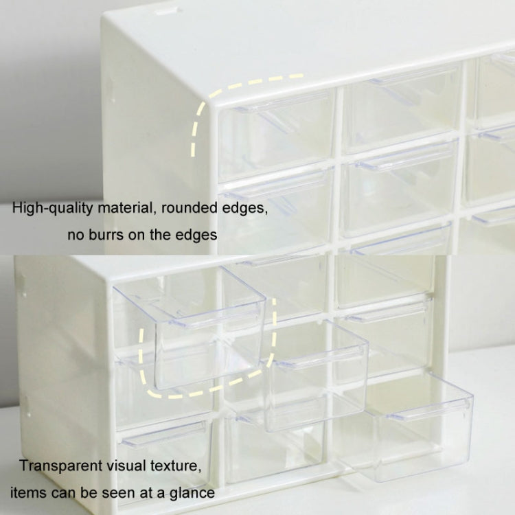 Transparent Desktop Small Objects Compartment Drawer Organizer Hair Accessories Storage Case, Color: 6 Grids Rose - free shipping - PMc TechLife - Order now!