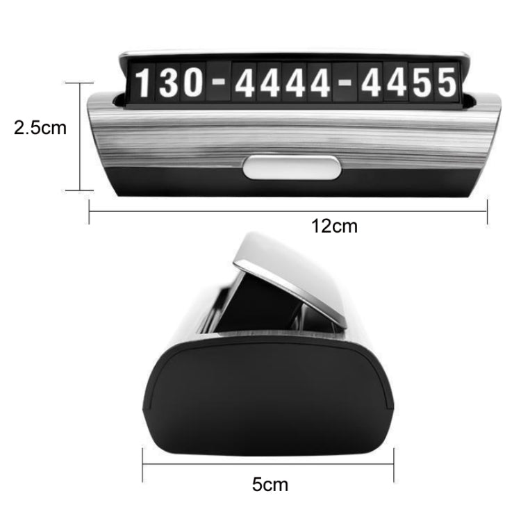 Hidden Luminous Temporary Parking Sign With Car Number, Color: Pure White - Parking Card by PMC TechLife | Online Shopping South Africa | PMC TechLife | Buy Now Pay Later Mobicred