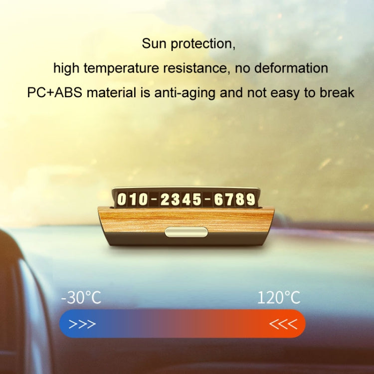 Hidden Luminous Temporary Parking Sign With Car Number, Color: Pure White - Parking Card by PMC TechLife | Online Shopping South Africa | PMC TechLife | Buy Now Pay Later Mobicred