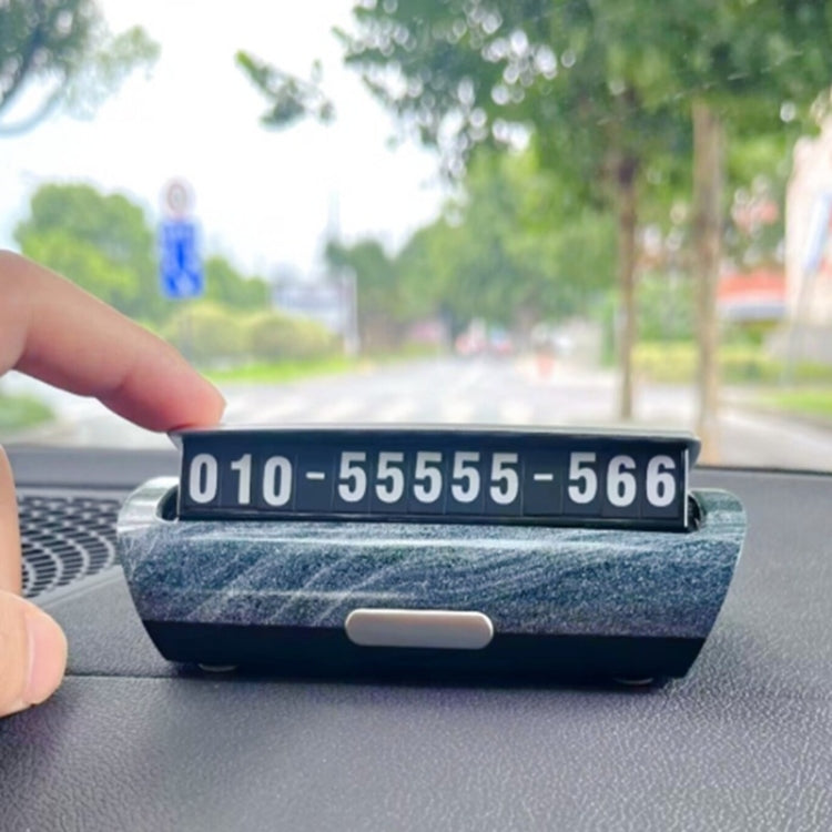 Hidden Luminous Temporary Parking Sign With Car Number, Color: Imitation Wood Grain - Parking Card by PMC TechLife | Online Shopping South Africa | PMC TechLife | Buy Now Pay Later Mobicred