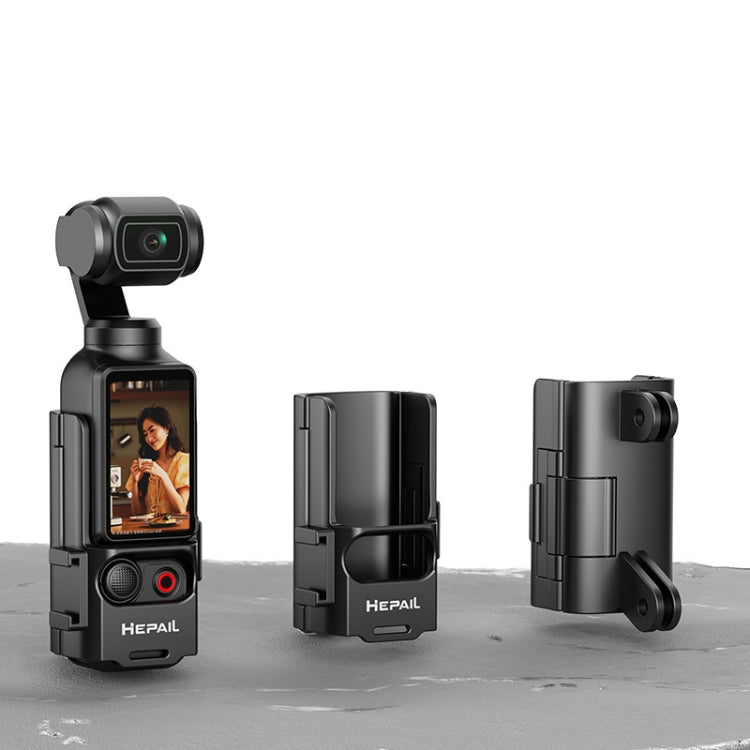 For DJI Osmo Pocket 3 HEPAIL Extended Adapter Protective Bezel Extension Handle Cold Shoe Adapter Bracket - free shipping - PMC TechLife - Order now!