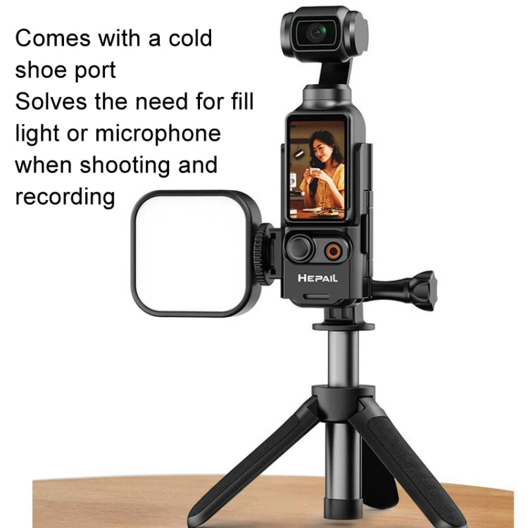 For DJI Osmo Pocket 3 HEPAIL Extended Adapter Protective Bezel Extension Handle Cold Shoe Adapter Bracket - free shipping - PMC TechLife - Order now!