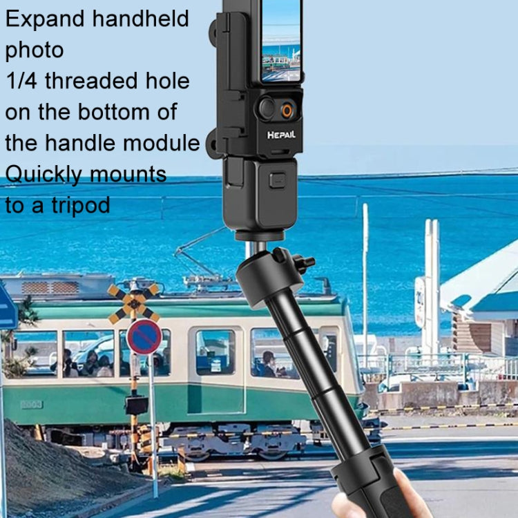 For DJI Osmo Pocket 3 HEPAIL Extended Adapter Protective Bezel Extension Handle Cold Shoe Adapter Bracket - free shipping - PMC TechLife - Order now!