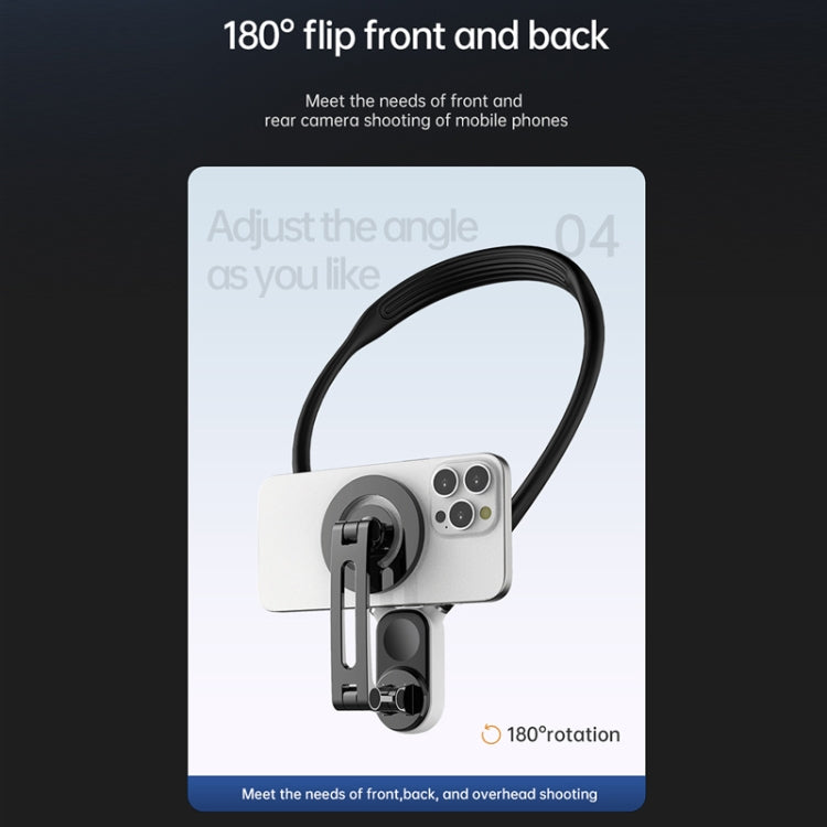 Magnetic Hanging Neck Holder For Mobile Phones/Action Cameras(Black) - DJI Mount & Holder by PMC TechLife | Online Shopping South Africa | PMC TechLife | Buy Now Pay Later Mobicred