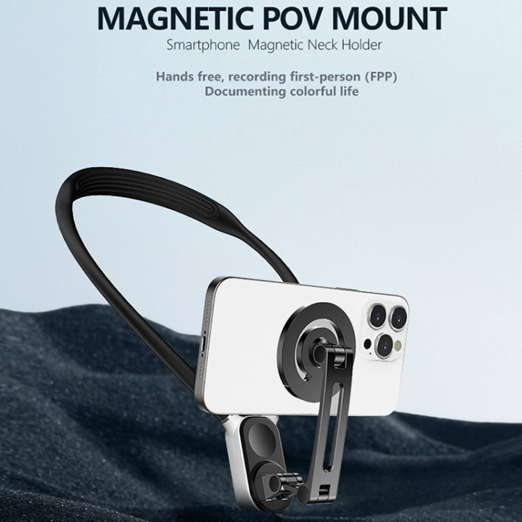 Magnetic Hanging Neck Holder For Mobile Phones/Action Cameras(Glacier Blue) - DJI Mount & Holder by PMC TechLife | Online Shopping South Africa | PMC TechLife | Buy Now Pay Later Mobicred