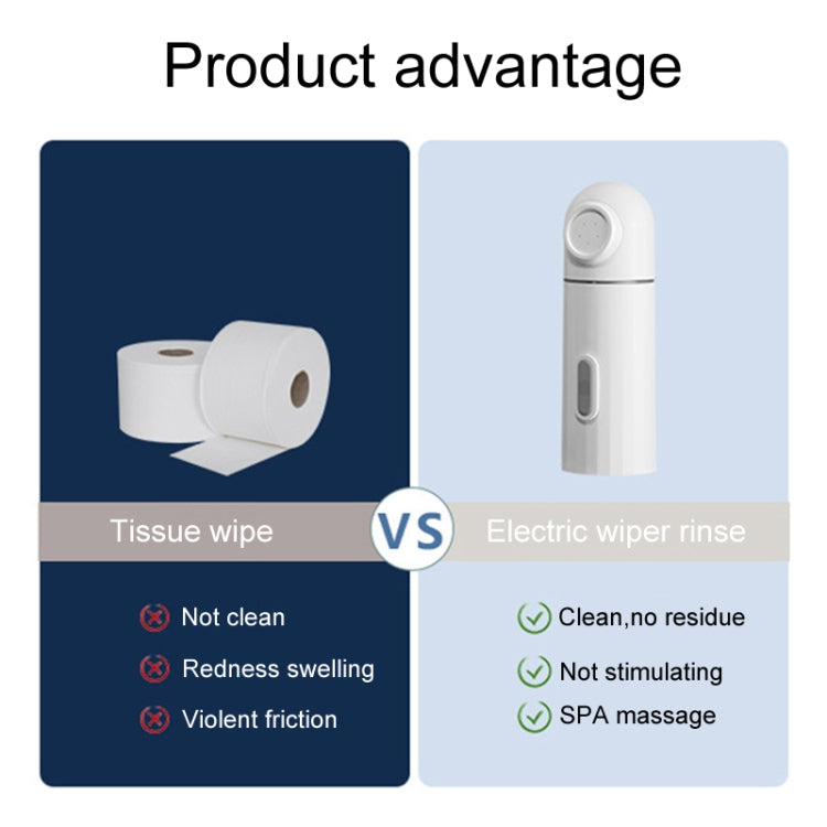 Female Handheld Mini External Vaginal Wash Maternity Portable Electrical Feminine Cleanser, Model: Lightless Model+Bottle - free shipping - PMC TechLife - Order now!