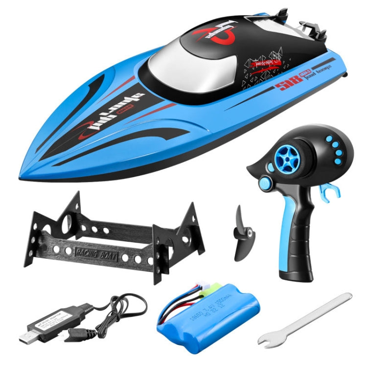 812 High-Speed RC Boat Large Horsepower Speedboat Long Endurance Waterproof Boys Water Toy Dual Batteries(Blue) - RC Boats by PMC TechLife | Online Shopping South Africa | PMC TechLife | Buy Now Pay Later Mobicred