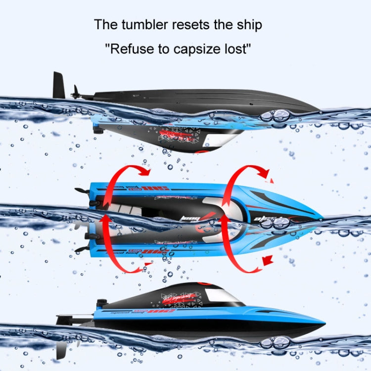 812 High-Speed RC Boat Large Horsepower Speedboat Long Endurance Waterproof Boys Water Toy Dual Batteries(Blue) - RC Boats by PMC TechLife | Online Shopping South Africa | PMC TechLife | Buy Now Pay Later Mobicred