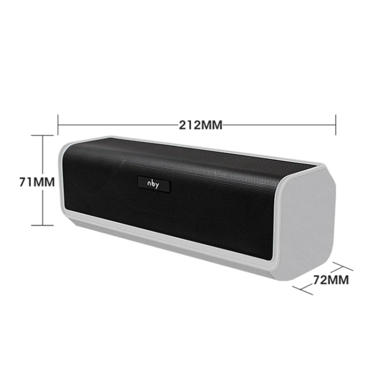 NBY 6690 TWS Couplet FM Multifunctional Desktop Plug-in Card Bluetooth Speaker(Silver) - free shipping - PMC Jewellery - Order now!
