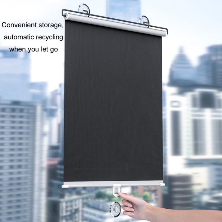 50x125cm Car Summer No-punch Retractable Titanium Silver Sunshade Curtain - Window Foils & Solar Protection by PMC TechLife | Online Shopping South Africa | PMC TechLife | Buy Now Pay Later Mobicred