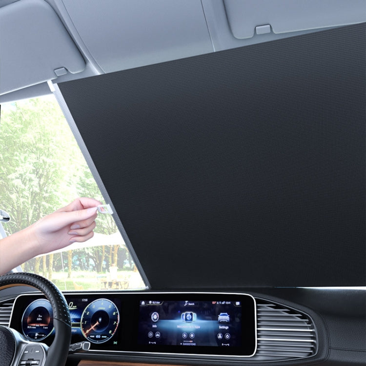 40x125cm Car Summer No-punch Retractable Titanium Silver Sunshade Curtain - Window Foils & Solar Protection by PMC TechLife | Online Shopping South Africa | PMC TechLife | Buy Now Pay Later Mobicred
