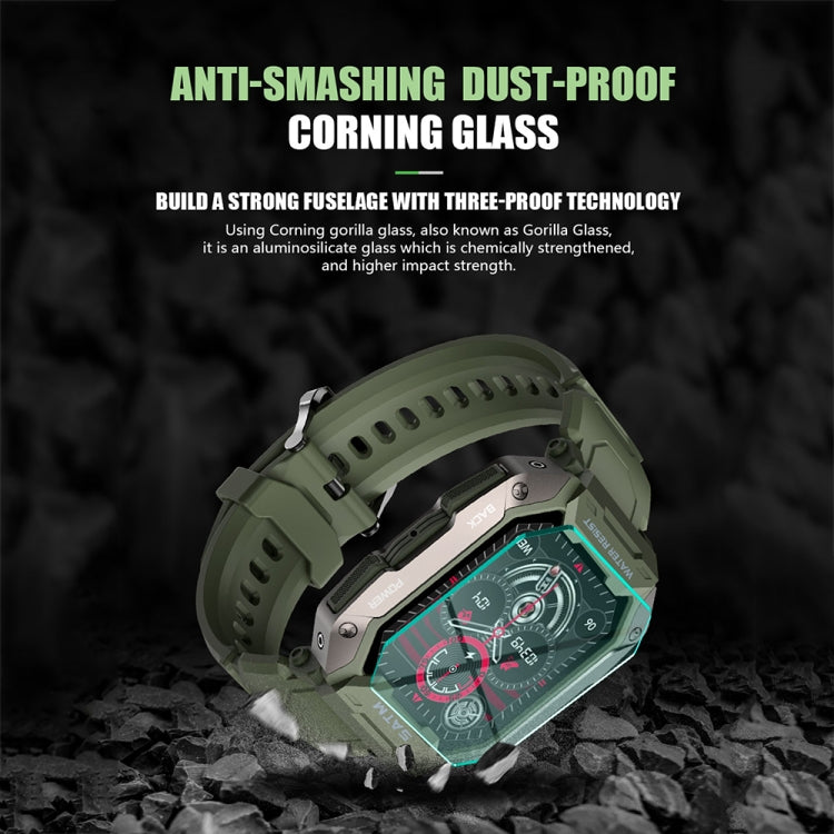 C20Plus 1.81-inch Health Monitoring Waterproof Bluetooth Call Smart Watch, Color: Camouflage Green - Smart Watches by PMC TechLife | Online Shopping South Africa | PMC TechLife | Buy Now Pay Later Mobicred