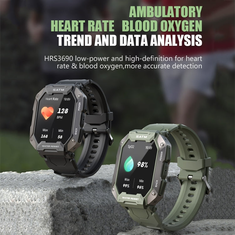 C20Plus 1.81-inch Health Monitoring Waterproof Bluetooth Call Smart Watch, Color: Camouflage Green - Smart Watches by PMC TechLife | Online Shopping South Africa | PMC TechLife | Buy Now Pay Later Mobicred