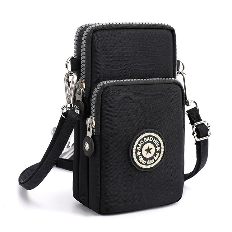 Crossbody Mobile Phone Bag Vertical Coin Purse with Armband for Women(Black) -  by PMC TechLife | Online Shopping South Africa | PMC TechLife | Buy Now Pay Later Mobicred