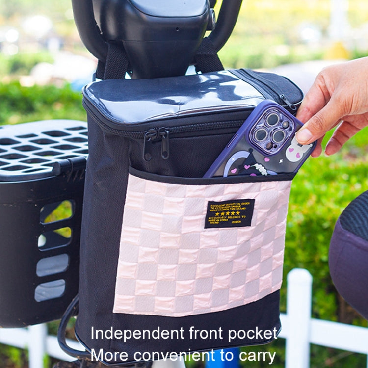 Electric Bike Riding Hanging Bag Large Capacity Waterproof Bicycle Front Hanging Bag(Grey) - Bicycle Bags by PMC TechLife | Online Shopping South Africa | PMC TechLife | Buy Now Pay Later Mobicred