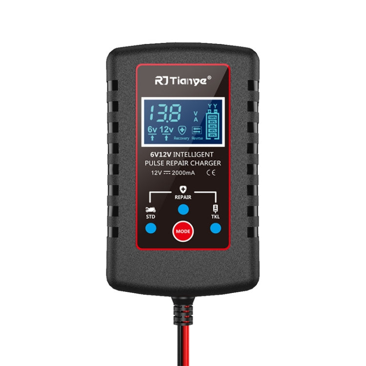 RJtianye 6V/12V ASE Adapter Cable Car Motorcycle Lawn Mower Battery Charger(US Plug) - Battery Charger by RJtianye | Online Shopping South Africa | PMC TechLife | Buy Now Pay Later Mobicred