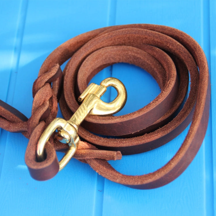 1.2 x 200cm Pet Outing Cowhide Towing Leash Dog Training Harness(Iron Hook) - free shipping - PMC TechLife - Order now!