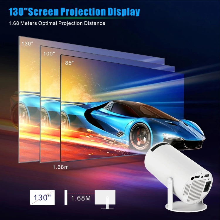 HY300 PRO Smart Projector Android 11.0 System 120 Lumen Portable Projector(UK Plug) - Mini Projector by PMC TechLife | Online Shopping South Africa | PMC TechLife | Buy Now Pay Later Mobicred