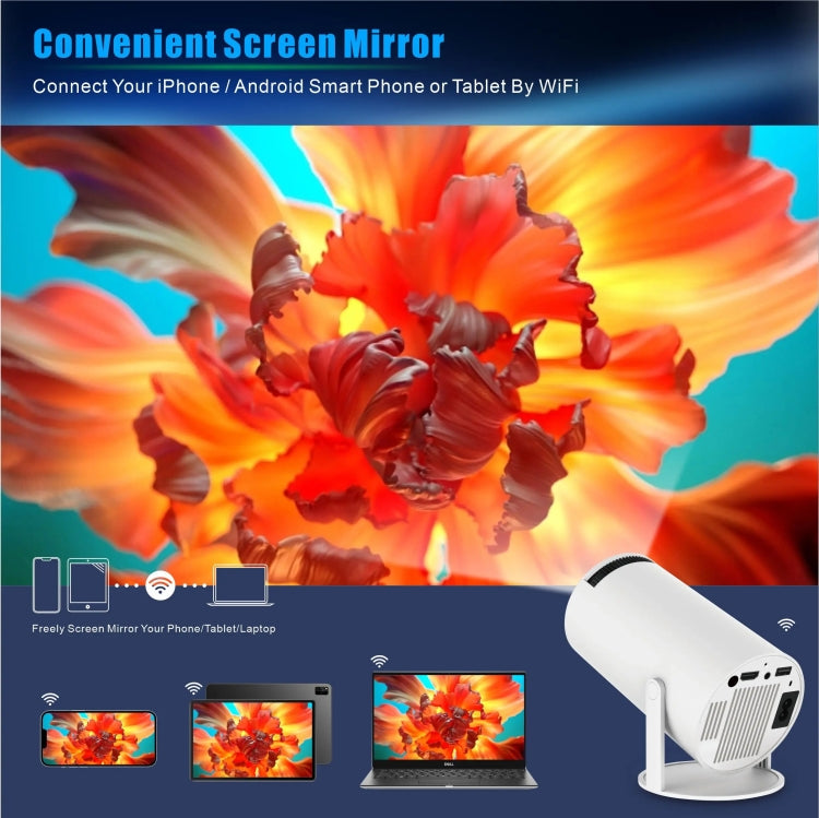 HY300 PRO Smart Projector Android 11.0 System 120 Lumen Portable Projector(US Plug) - Mini Projector by PMC TechLife | Online Shopping South Africa | PMC TechLife | Buy Now Pay Later Mobicred