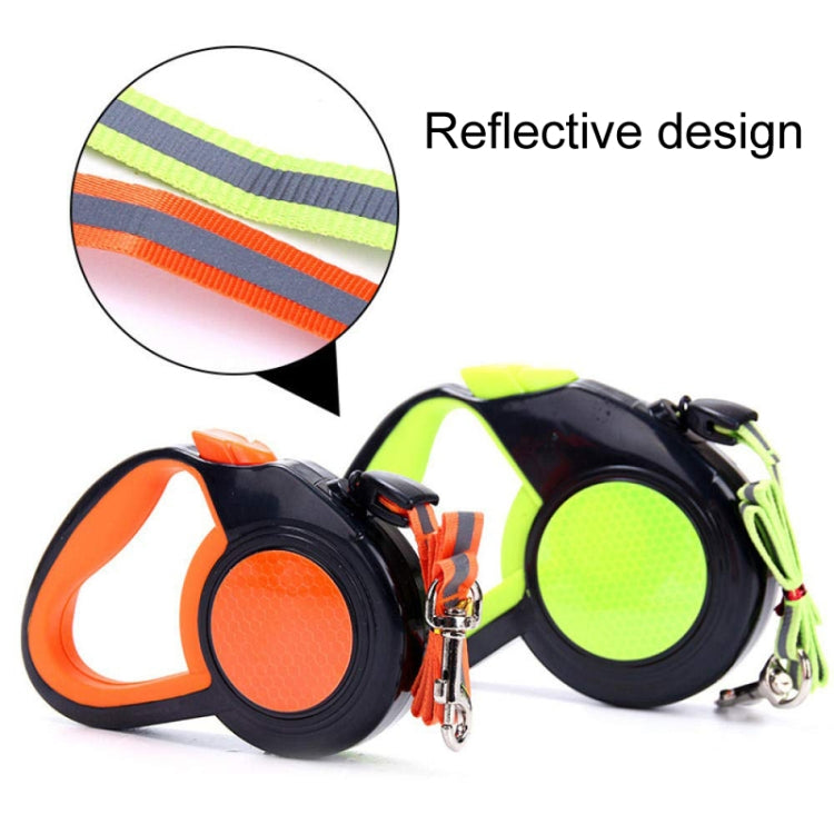 5m Pet Automatic Retractable Towing Leash Night Reflective Dog Walking Tractor(Green) - Leashes & Chest Strap by PMC TechLife | Online Shopping South Africa | PMC TechLife | Buy Now Pay Later Mobicred