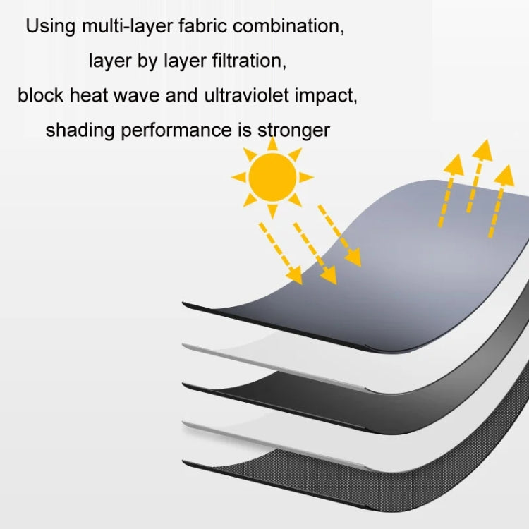 Car Magnetic Summer Sun Protection Insulating Privacy Curtain, Specification: Rear Window Square - Window Foils & Solar Protection by PMC TechLife | Online Shopping South Africa | PMC TechLife | Buy Now Pay Later Mobicred