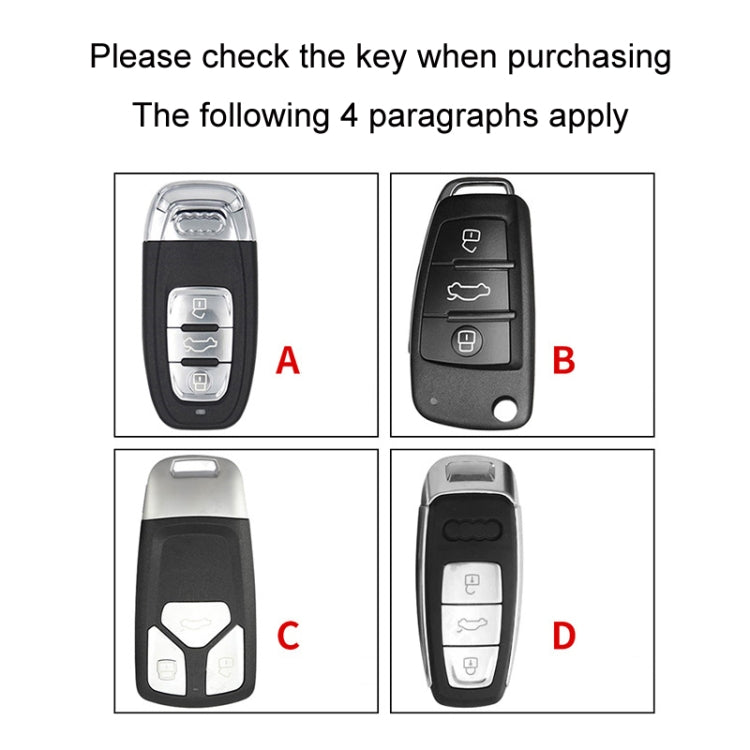 For Audi B Car Folding Key Cover Multifunctional Keychain Anti-lost Number Plate - Car Key Cases by PMC TechLife | Online Shopping South Africa | PMC TechLife | Buy Now Pay Later Mobicred