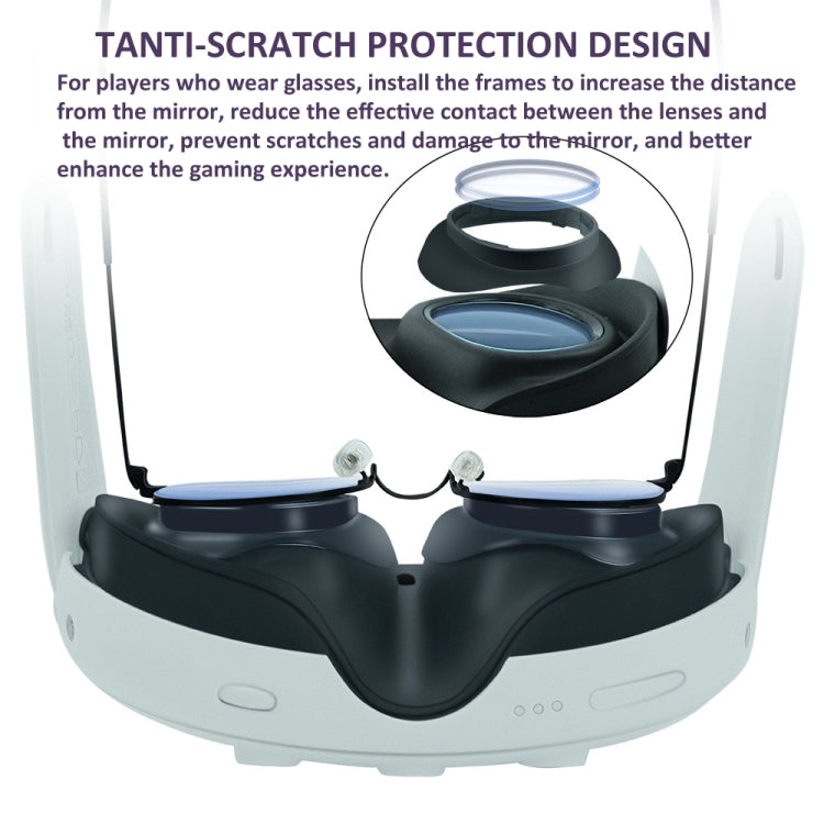 For Meta Quest 3 VR Glasses Lens Protector Frame to Prevent Your Glasses from Scratching VR Lenses - VR Accessories by PMC TechLife | Online Shopping South Africa | PMC TechLife | Buy Now Pay Later Mobicred