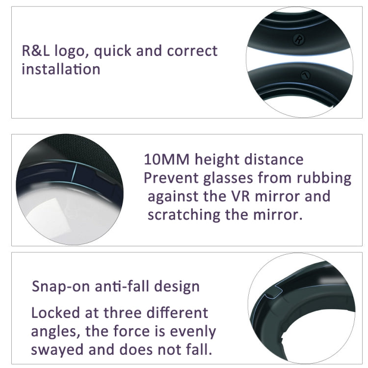 For Meta Quest 3 VR Glasses Lens Protector Frame to Prevent Your Glasses from Scratching VR Lenses - VR Accessories by PMC TechLife | Online Shopping South Africa | PMC TechLife | Buy Now Pay Later Mobicred