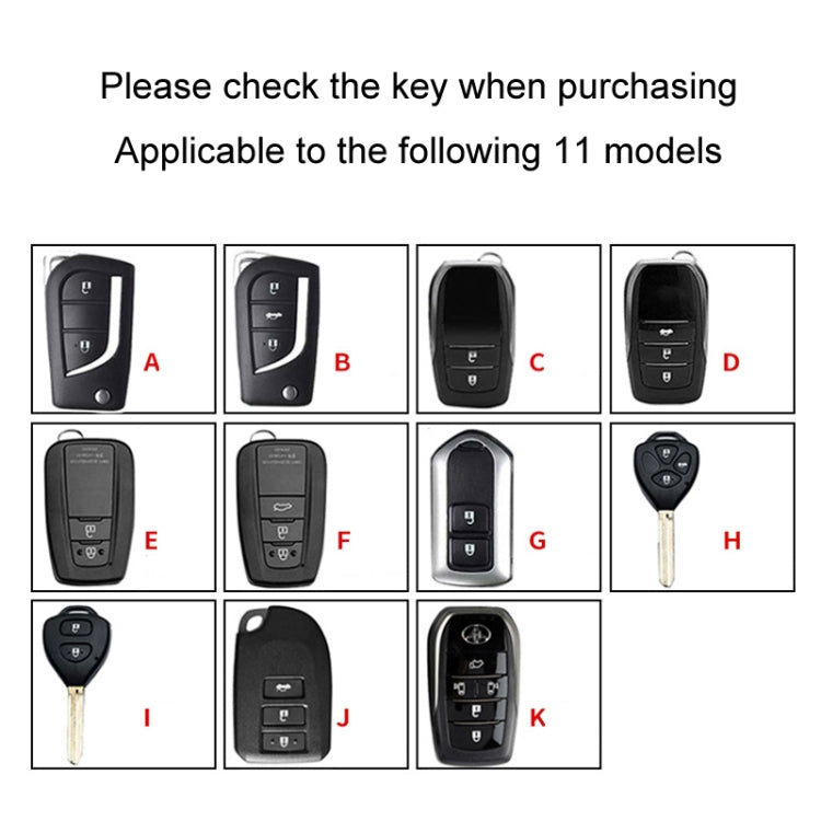 For Toyota Car Key Cover Multifunctional Keychain Anti-lost Number Plate, Style: F - Car Key Cases by PMC TechLife | Online Shopping South Africa | PMC TechLife | Buy Now Pay Later Mobicred