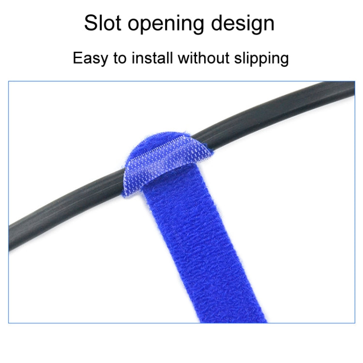 20pcs Data Cable Storage And Management Strap T-Shape Nylon Binding Tie, Model: Blue 10 x 100mm - Cable Organizer by PMC Jewellery | Online Shopping South Africa | PMC Jewellery | Buy Now Pay Later Mobicred
