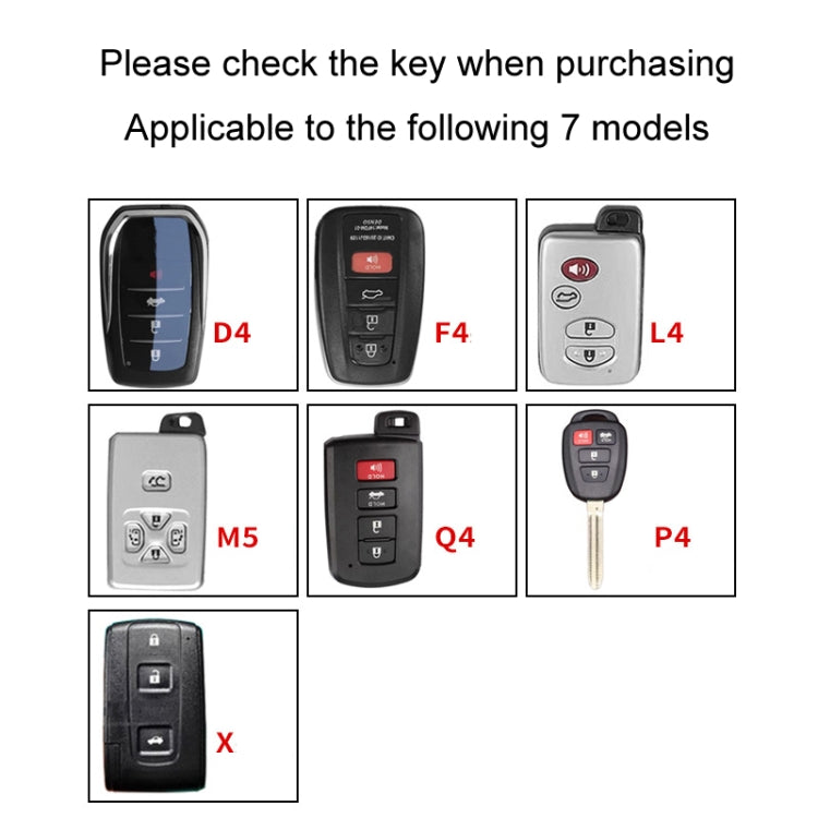 For Toyota Car Key Cover Multifunctional Keychain Anti-lost Number Plate, Style: F4 - Car Key Cases by PMC TechLife | Online Shopping South Africa | PMC TechLife | Buy Now Pay Later Mobicred