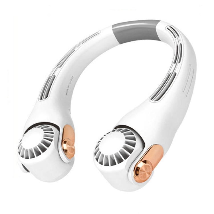 Mini Silicone Neck Fan Portable USB Student Outdoor Adjustable Fan(White) - Electric Fans by PMC TechLife | Online Shopping South Africa | PMC TechLife | Buy Now Pay Later Mobicred
