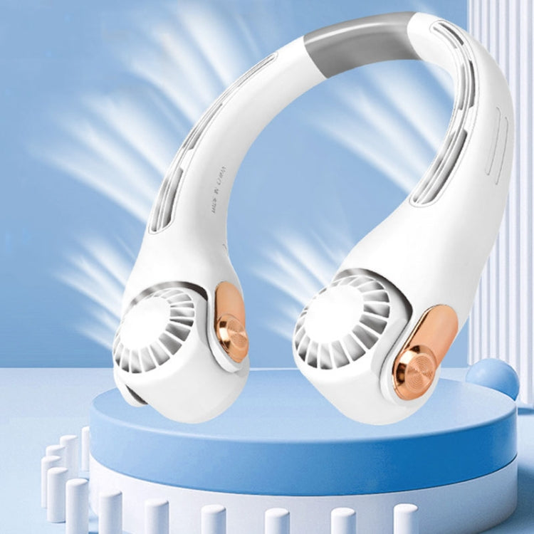 Mini Silicone Neck Fan Portable USB Student Outdoor Adjustable Fan(White) - Electric Fans by PMC TechLife | Online Shopping South Africa | PMC TechLife | Buy Now Pay Later Mobicred