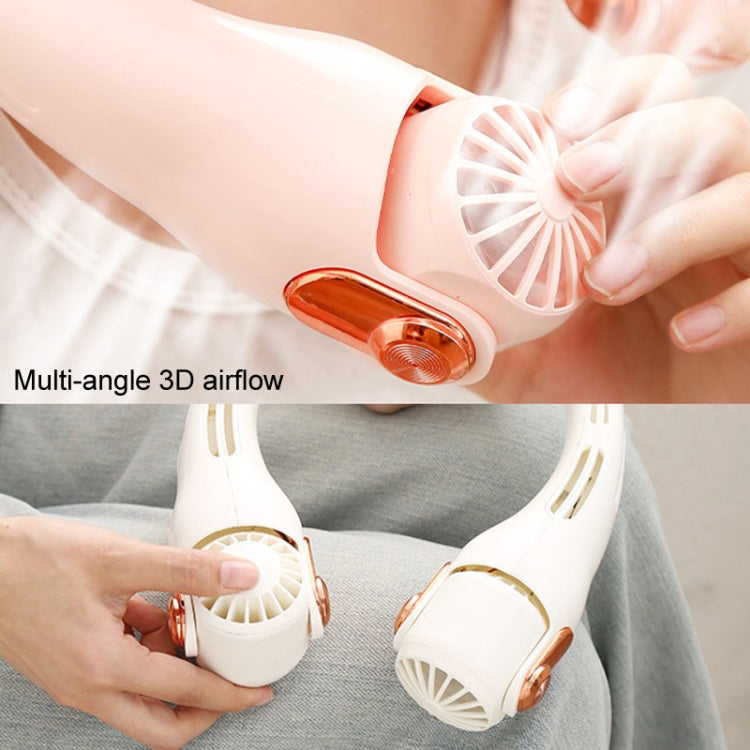 Mini Silicone Neck Fan Portable USB Student Outdoor Adjustable Fan(White) - Electric Fans by PMC TechLife | Online Shopping South Africa | PMC TechLife | Buy Now Pay Later Mobicred