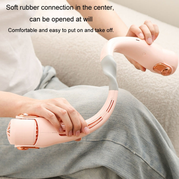 Mini Silicone Neck Fan Portable USB Student Outdoor Adjustable Fan(White) - Electric Fans by PMC TechLife | Online Shopping South Africa | PMC TechLife | Buy Now Pay Later Mobicred