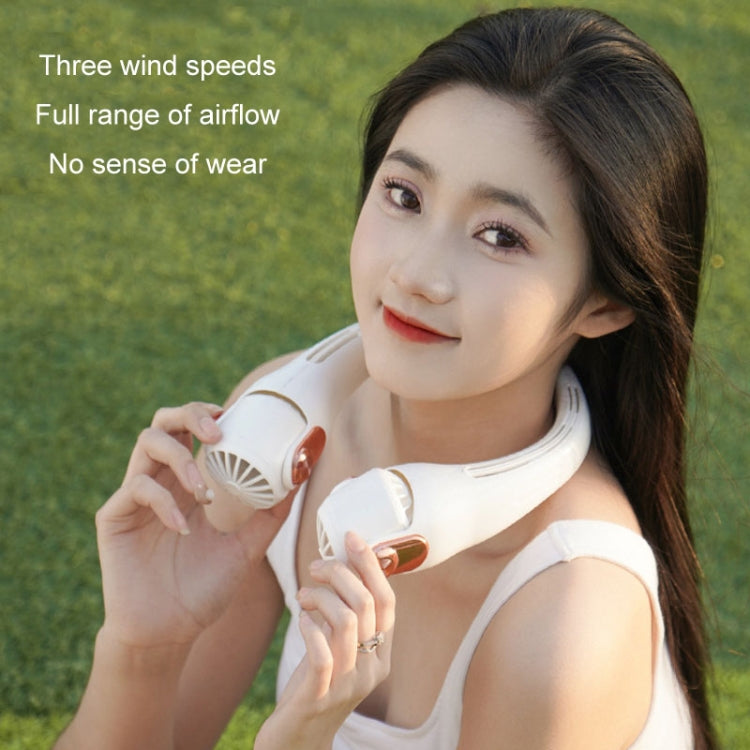 Mini Silicone Neck Fan Portable USB Student Outdoor Adjustable Fan(White) - Electric Fans by PMC TechLife | Online Shopping South Africa | PMC TechLife | Buy Now Pay Later Mobicred