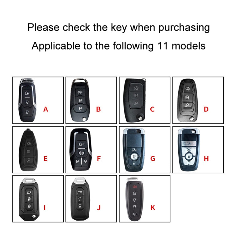 For Ford Car Key Cover Keychain Anti-lost Number Plate, Style: H - Car Key Cases by PMC TechLife | Online Shopping South Africa | PMC TechLife | Buy Now Pay Later Mobicred