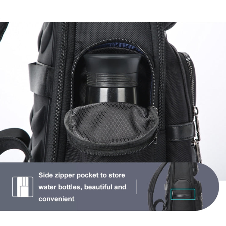 Bopai 61-121601 Large Capacity Waterproof Business Laptop Backpack With USB+Type-C Port(Black) - free shipping - PMC Jewellery - Order now!
