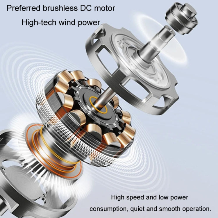 Portable Handheld Quiet Fan Silicone Hanging Neck Small Electrical Fan(Beige) - Electric Fans by PMC TechLife | Online Shopping South Africa | PMC TechLife | Buy Now Pay Later Mobicred