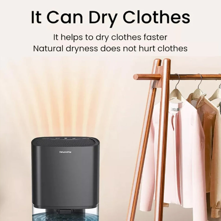 1L 36W Air Dehumidifier for Home Damp Drying Clothes with 7 colors Light EU Plug(Black) - free shipping - PMC TechLife - Order now!