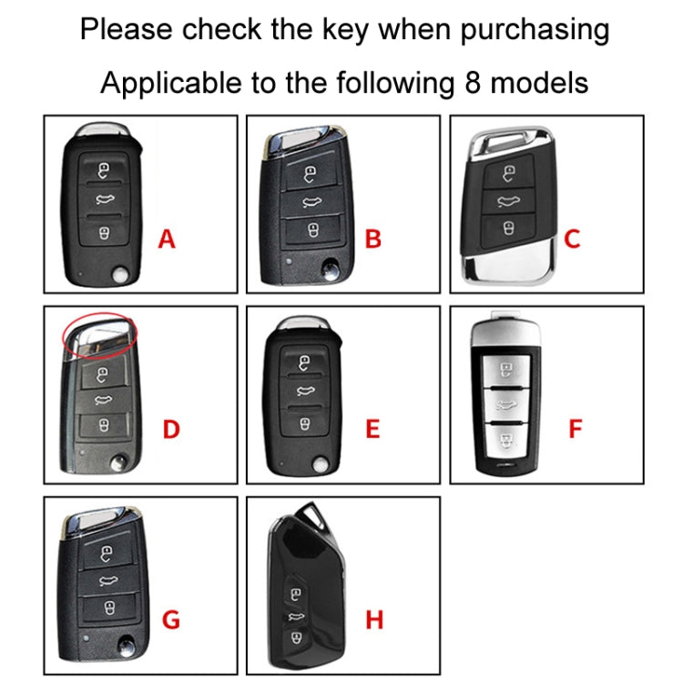 For Volkswagen Key Cover Multifunctional Keychain Anti-lost Number Plate, Style: H - Car Key Cases by PMC TechLife | Online Shopping South Africa | PMC TechLife | Buy Now Pay Later Mobicred