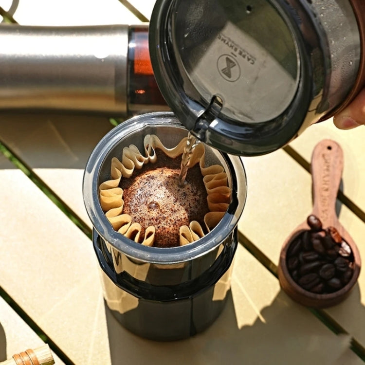 3 In 1 Pour Over Coffee Maker with Filter Cup for Camping Travel Office Gradient Black - free shipping - PMC TechLife - Order now!