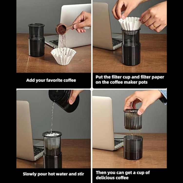 3 In 1 Pour Over Coffee Maker with Filter Cup for Camping Travel Office Aqua Green - free shipping - PMC TechLife - Order now!