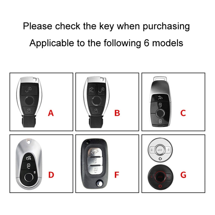 For Mercedes-Benz Car Key Cover Multifunctional Keychain Anti-lost Number Plate, Style: F - Car Key Cases by PMC TechLife | Online Shopping South Africa | PMC TechLife | Buy Now Pay Later Mobicred