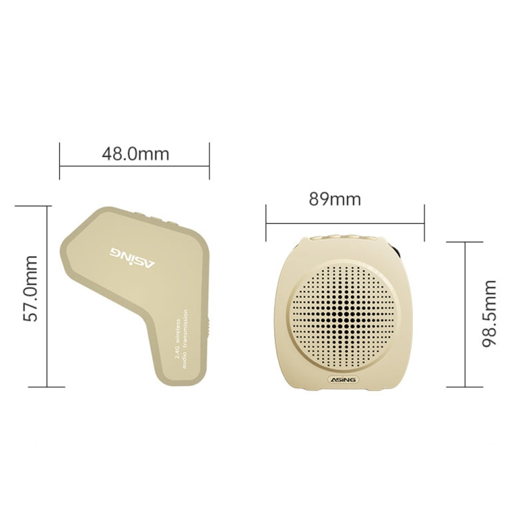 ASiNG S16  2.4G Wireless Voice Amplifier with Headset Microphone for Teachers Tour Guides With Strap Chain - free shipping - PMC Jewellery - Order now!